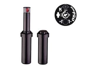 IRRIGATORE POP-UP K-RAIN MINI PRO DINAMICO DA 1/2 UGELLO 1,5- - attacco 1/2, alzo cm.10 - 5 pezzi RAIN