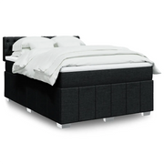 Giroletto a Molle con Materasso Nero 140x190 cm in Tessuto 3287072