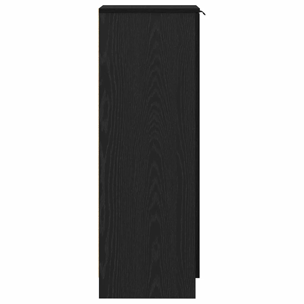 Mobile per scarpe con porta Rovere Nero 29,5 x 35 x 101 cm 862101