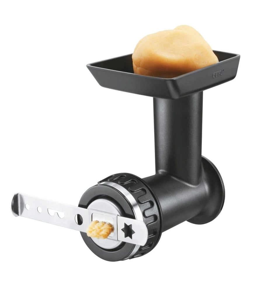 Gefu GF19080 Transforma Grattugia a Tamburo Multifunzionale con 3 Tamburi Laser Cut in Acciaio Inox Base con Ventosa e Morsetto per Piani fino a 8 cm colore Argento Nero