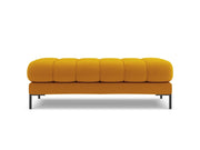 Cosmopolitan Design - Panca "Bali" 2 posti in tessuto strutturato giallo 