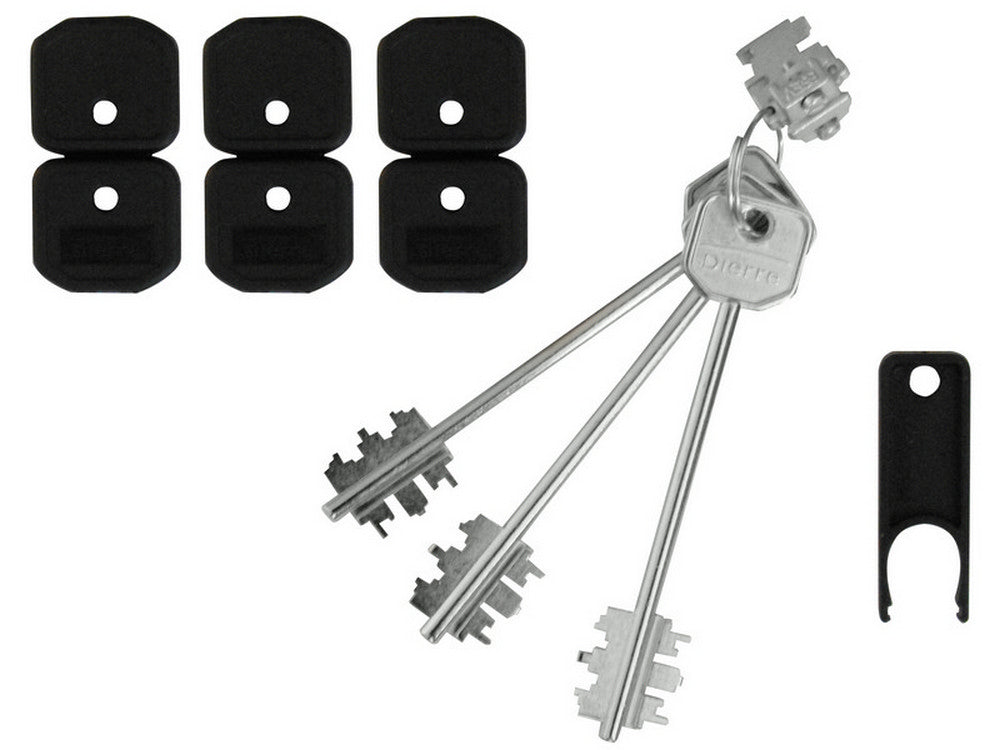 blocchetto con 3 chiavi per serrature art. blo 3110 mm. 92 cod:ferx.vit37242