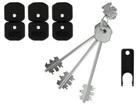 blocchetto con 3 chiavi per serrature art. blo 3210 mm. 116 cod:ferx.vit37243