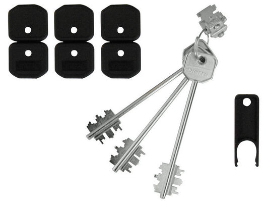 blocchetto con 3 chiavi per serrature art. blo 3210 mm. 116 cod:ferx.vit37243
