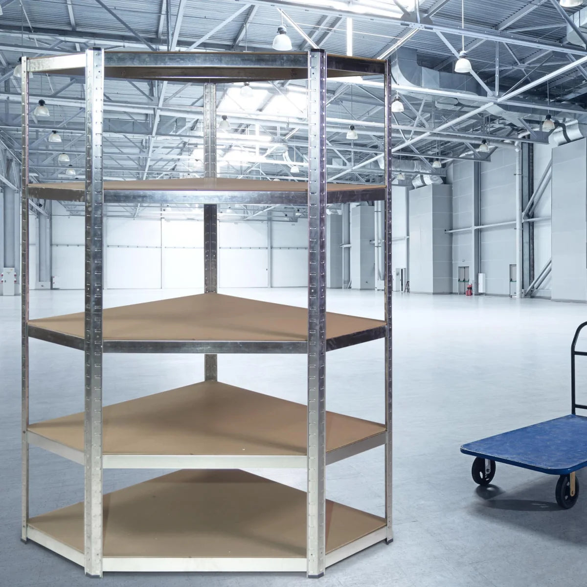 Mensola angolare, mensola per carichi pesanti, base in MDF