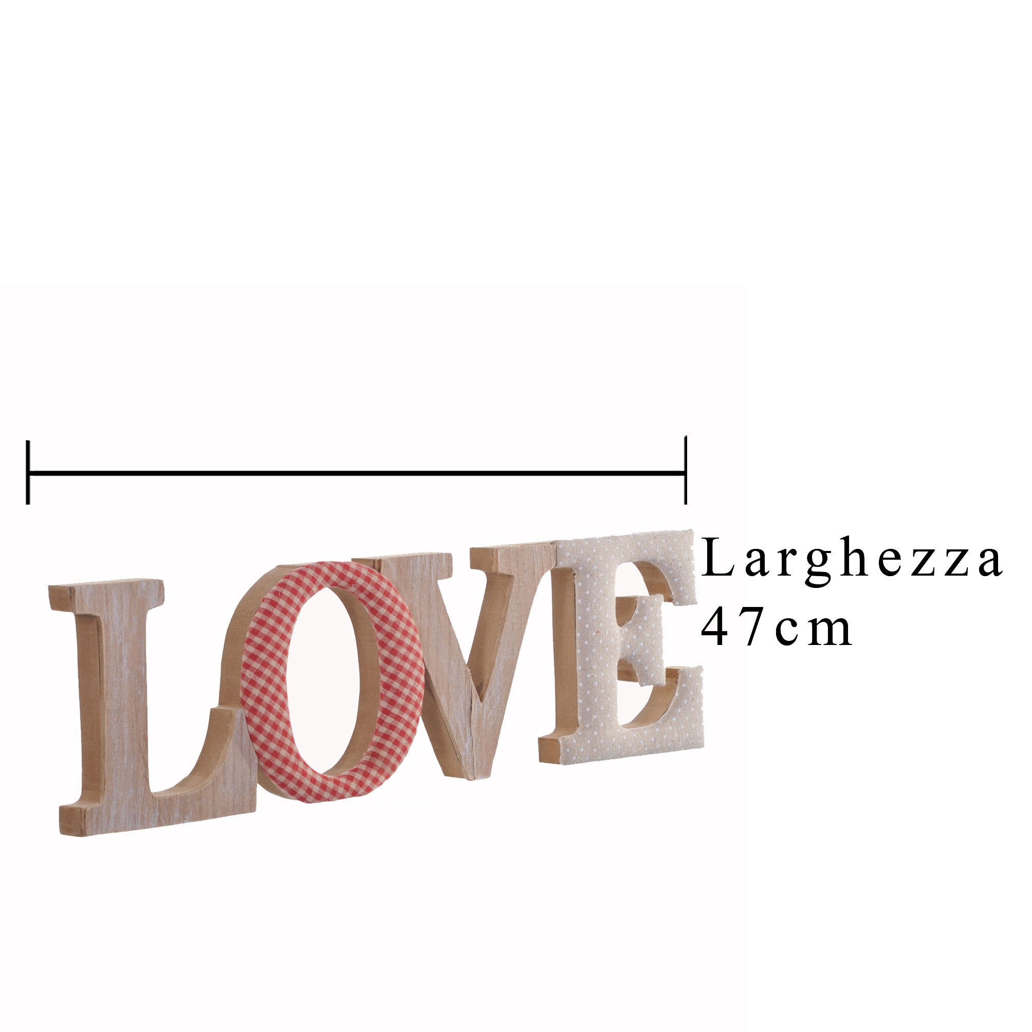 Scritta Love Larghezza 47 cm