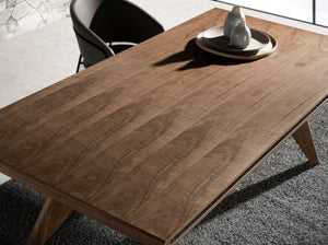 Tavolo da pranzo rettangolare noce e noce