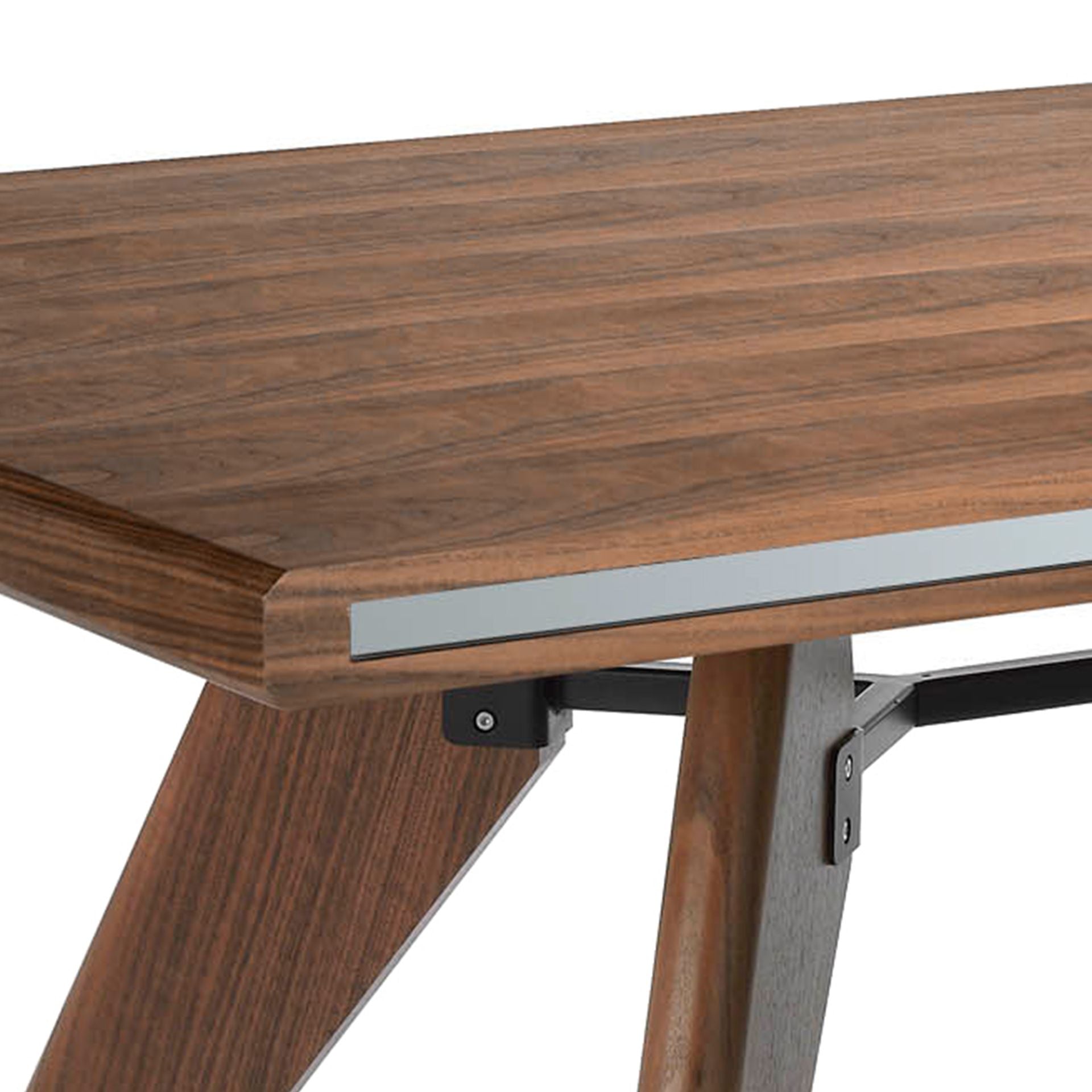 Tavolo da pranzo rettangolare noce e noce