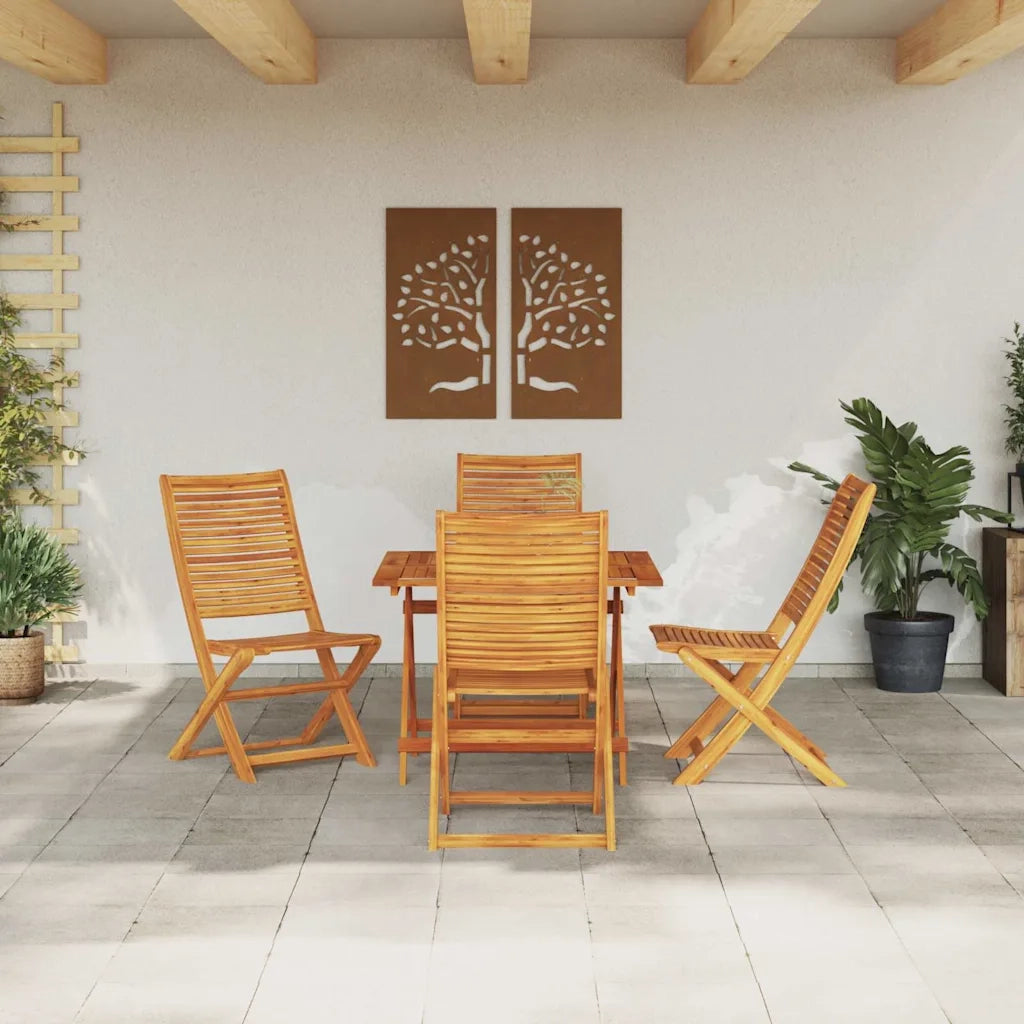 Set da Pranzo per Giardino 5 pcs Marrone 3375702