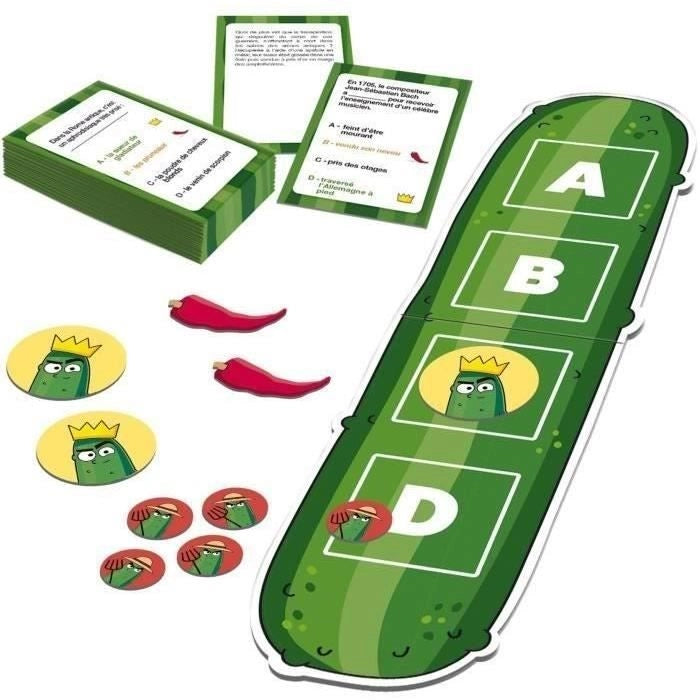 IL RE DEL CETRIOLO - Gioco da tavolo - DUJARDIN - Identifica aneddoti autentici in questo divertente puzzle game!