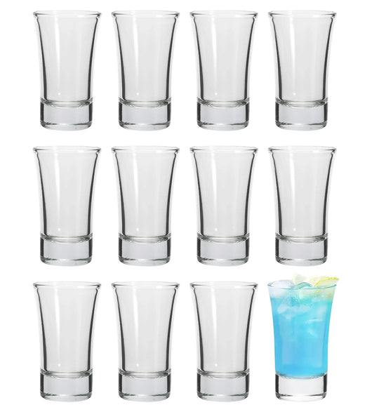 Set 12/24 Bicchieri Da Shot In Vetro Capacità 4Cl Certificati Contatto Alimentare Lavabili In Lavastoviglie Base Spessa Si Microonde Bicchierini Shottini Tequila Casa Bar Pub Brema - 12 Pezzi