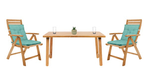 Set Cuscini Sedia Con Schienale Imbottiti Con Laccetti Banda Elastica 40 x 80 Cm Tiffany - 6 Pezzi