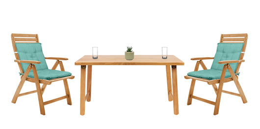 Set Cuscini Sedia Con Schienale Imbottiti Con Laccetti Banda Elastica 40 x 80 Cm Tiffany - 6 Pezzi