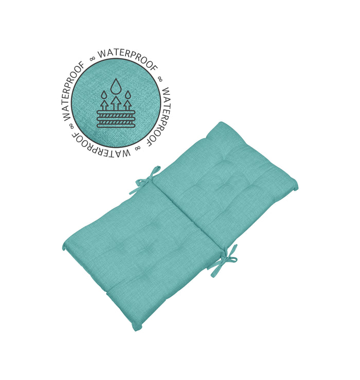 Set Cuscini Sedia Con Schienale Imbottiti Con Laccetti Banda Elastica 40 x 80 Cm Tiffany - 4 Pezzi