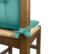 Set Cuscini Sedia Con Schienale Imbottiti Con Laccetti Banda Elastica 40 x 80 Cm Tiffany - 4 Pezzi