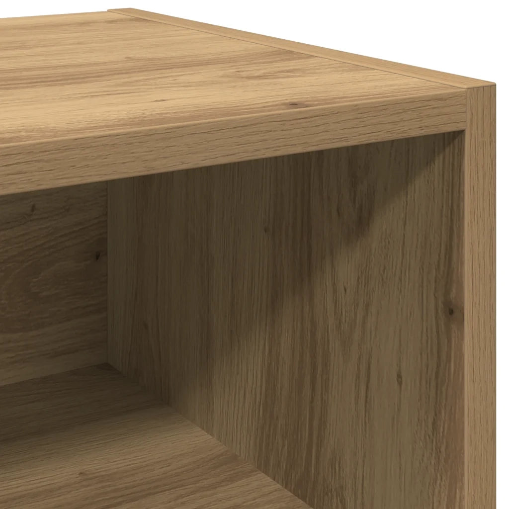 Set di 2 Comodini | Armadio da Notte | Mobiletto da notte Rovere Artigianale 40x30x50 cm Legno Multistrato