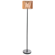 Lampada da terra a energia solare Marrone Materiale sintetico Base in ferro LED Giardino Patio A basso consumo energetico