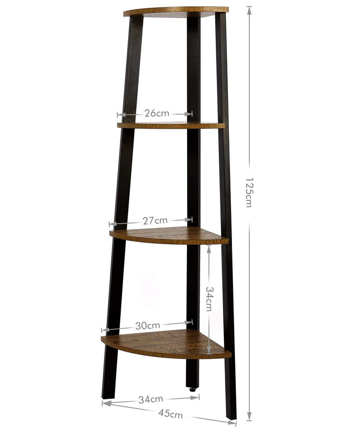 Valora MENSOLA ANGOLARE in metallo rustico per soggiorno e camera da letto