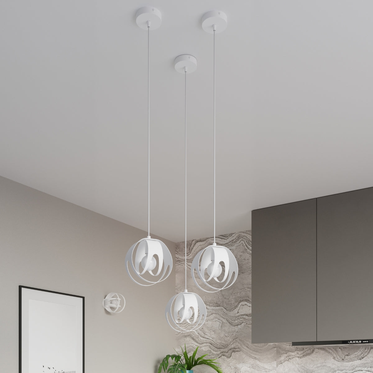 Lampada da soffitto TULOS bianco
