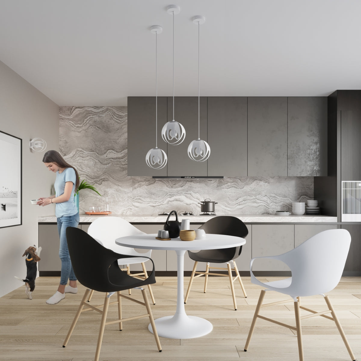 Lampada da soffitto TULOS bianco