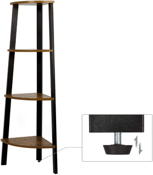 Valora MENSOLA ANGOLARE in metallo rustico per soggiorno e camera da letto