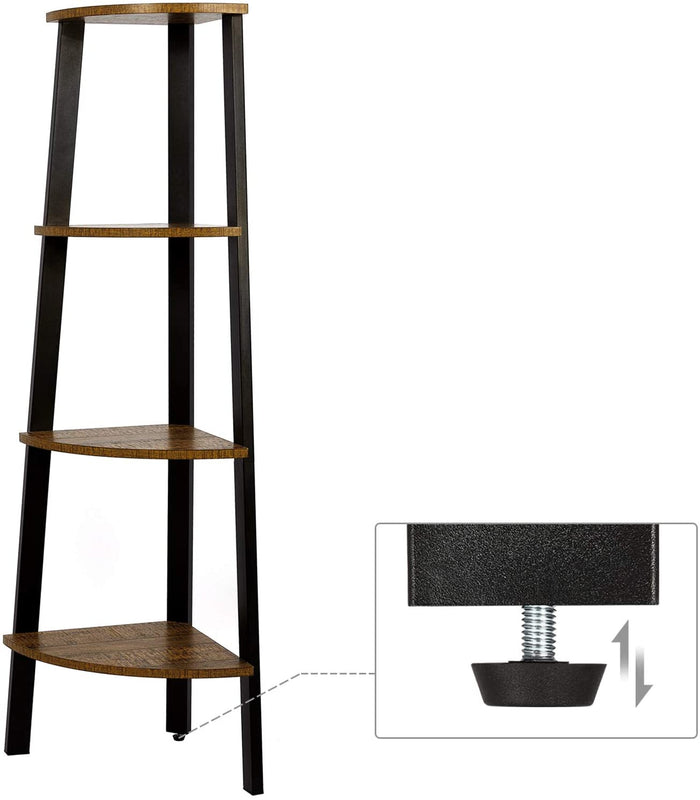 Valora MENSOLA ANGOLARE in metallo rustico per soggiorno e camera da letto