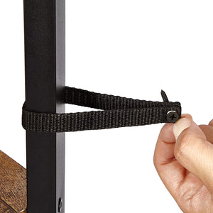 Valora MENSOLA ANGOLARE in metallo rustico per soggiorno e camera da letto