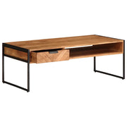 Tavolino da Salotto 110x55x40 cm in Legno Massello di Acacia 373616