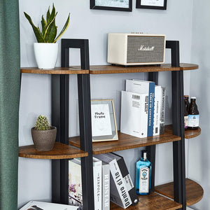 Valora MENSOLA ANGOLARE in metallo rustico per soggiorno e camera da letto