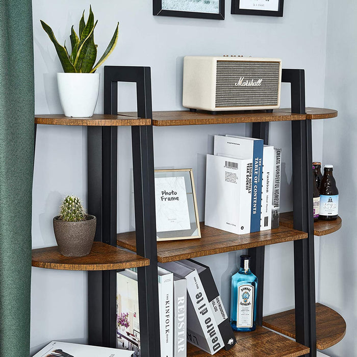 Valora MENSOLA ANGOLARE in metallo rustico per soggiorno e camera da letto