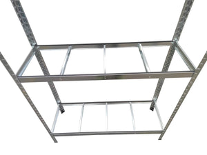 Porta pneumatici per 8 pneumatici, 120 x 40 x 180 cm zincato