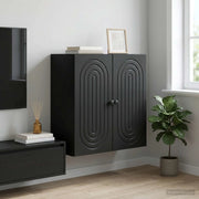 Mobiletto a muro Nero 59 x 31 x 60 cm Legno ingegnerizzato 898066