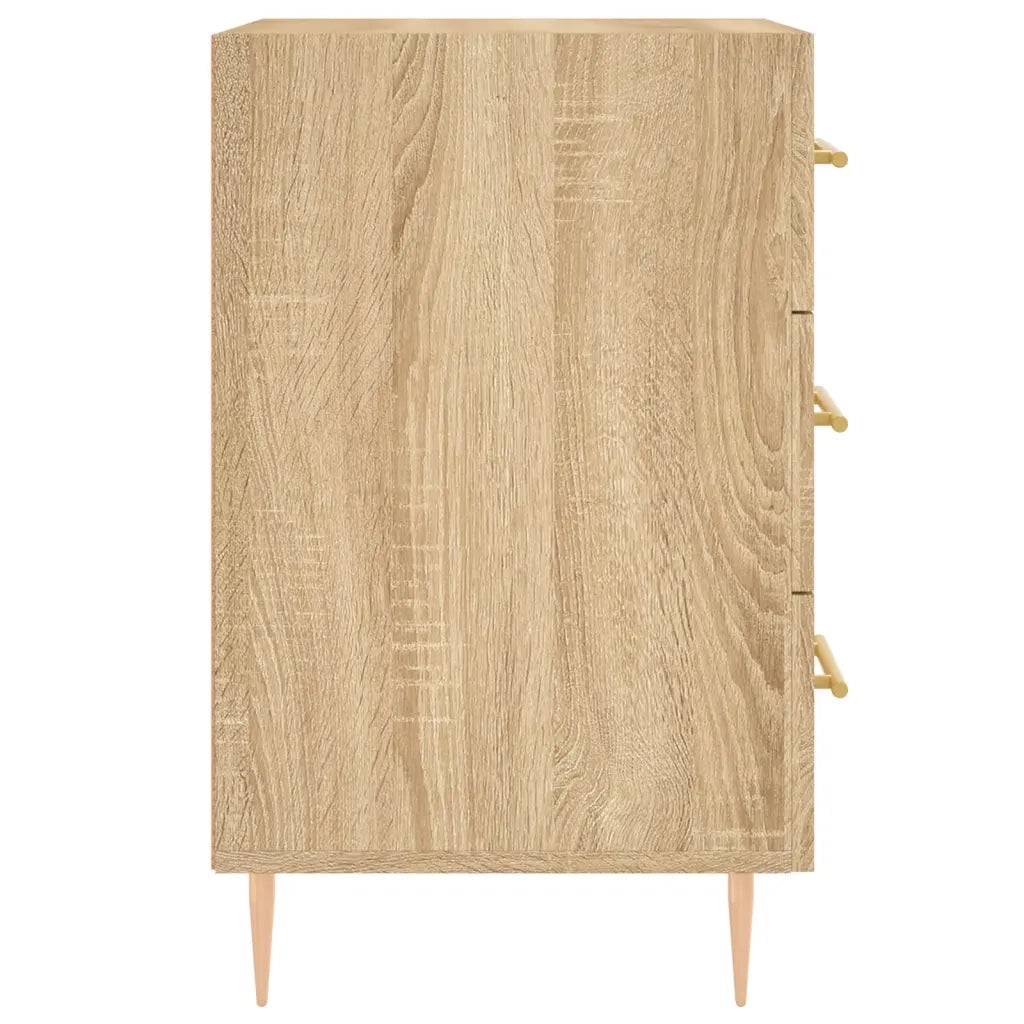 Comodino | Armadio da Notte | Mobiletto da notte Rovere Sonoma 40x40x66 cm in Legno Multistrato