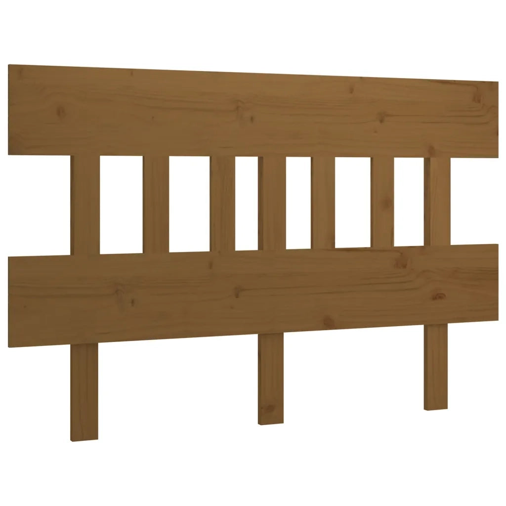 Testiera per Letto ambra 138,5x3x81cm in Legno Massello di Pino