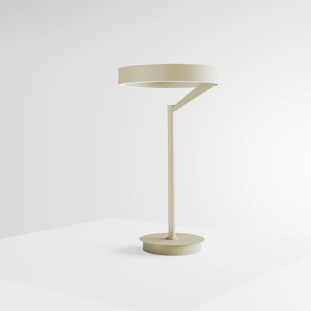 Lampada da tavolo Criseide L Verde Salvia - Lume LED 30W biemissione 1400lm 3000K dimmerabile push in alluminio - Gea Luce