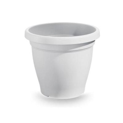 VASO 'VERONA' Ø cm 40x32h - colore bianco
