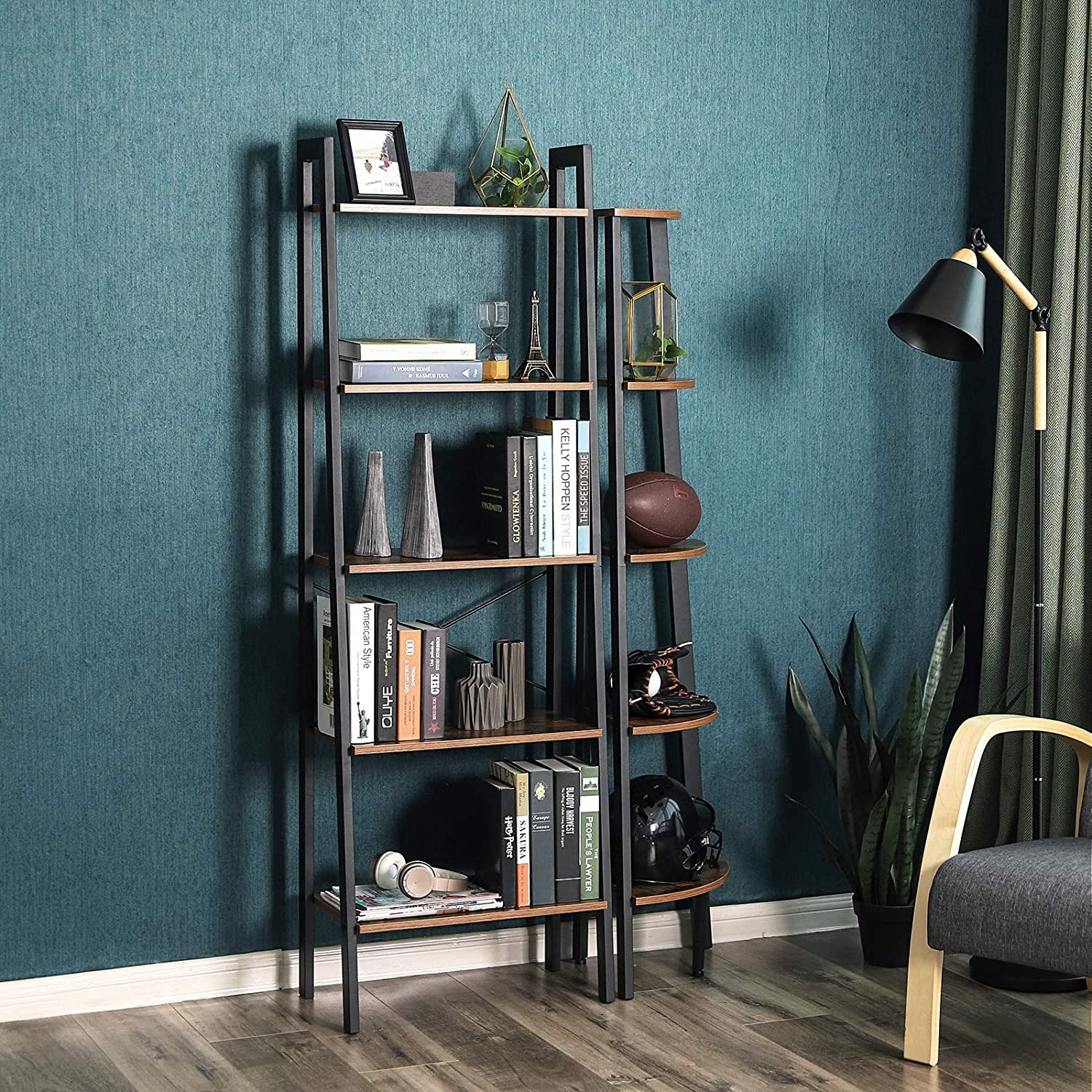 Libreria VALORA in stile rustico per soggiorno, camera da letto, ufficio LLS45X