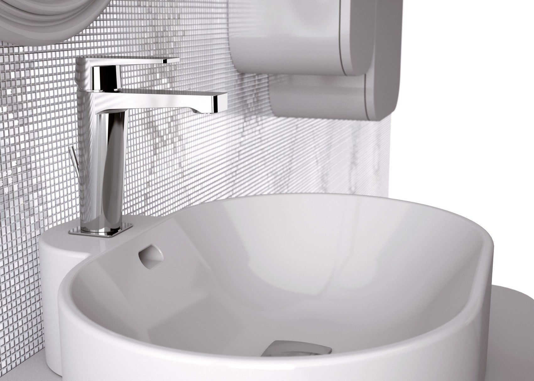 Dream miscelatore per lavabo con o senza scarico 1pollice1/4 cromato