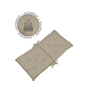 Set Cuscini Sedia Con Schienale Imbottiti Con Laccetti Banda Elastica 40 x 80 Cm Corda - 6 Pezzi