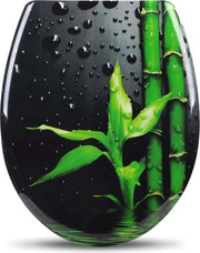 Bracciale per il Water - Antibatterico - Chiusura Soft - Universale - Bracciale per il Water con stampa di bambù - Visore per il Water - Sedia per il Water