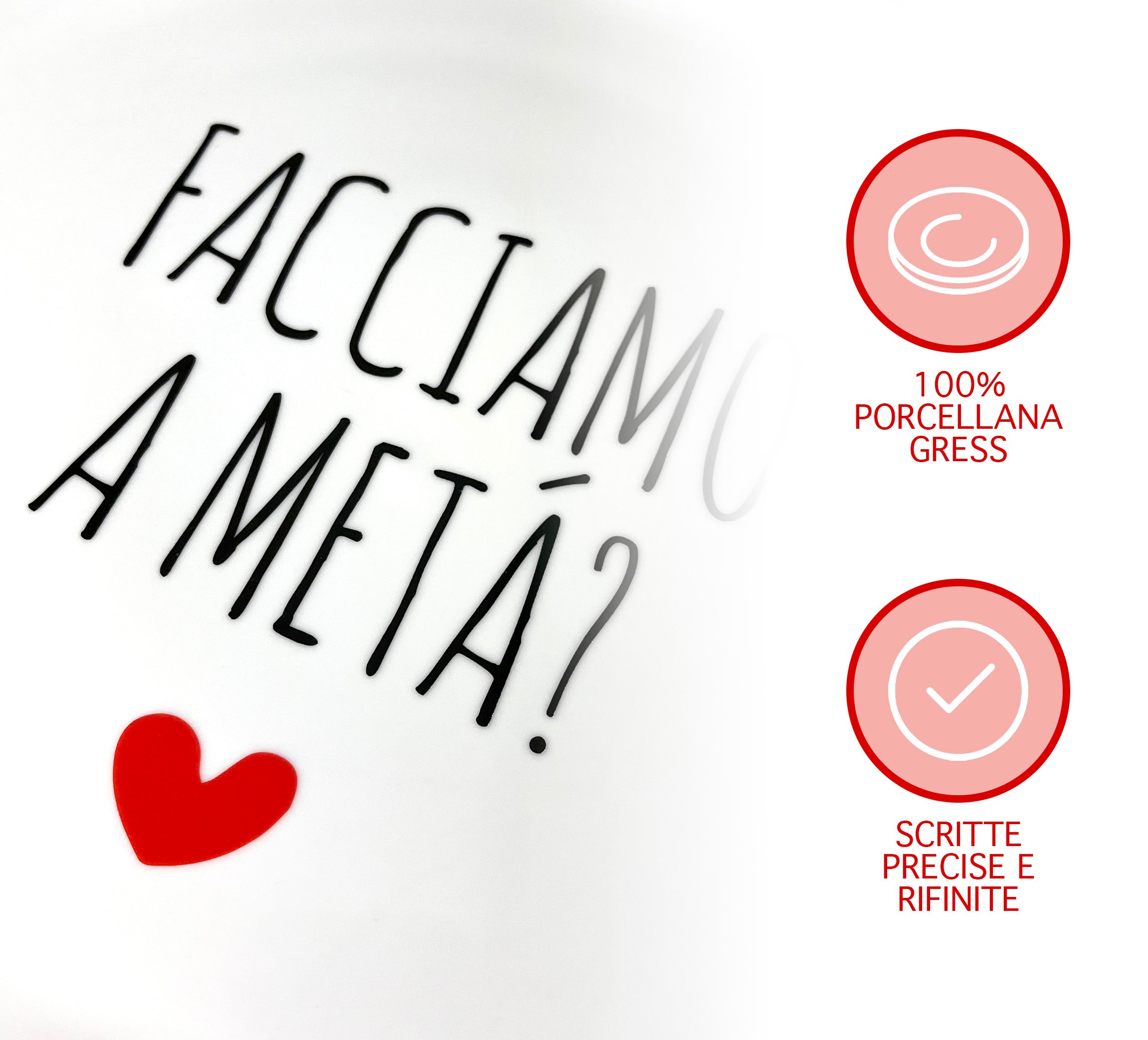 Set Di 6 Pezzi Piatti Per Pizza Grandi In Porcellana Piatto Cucina Pizze Piatti Piani Xxl Decorati Con Scritte  - Diametro 33cm