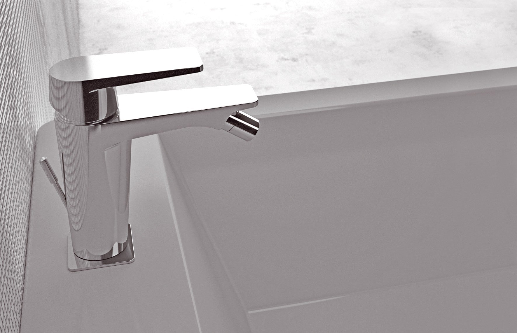 Rubinetto bidet con eratore regolabile con o senza scarico - serie dream