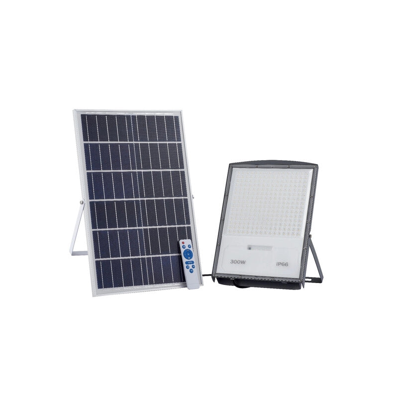 PROIETTORE LED 300 W CON PANNELLO SOLARE- 1,0 pz