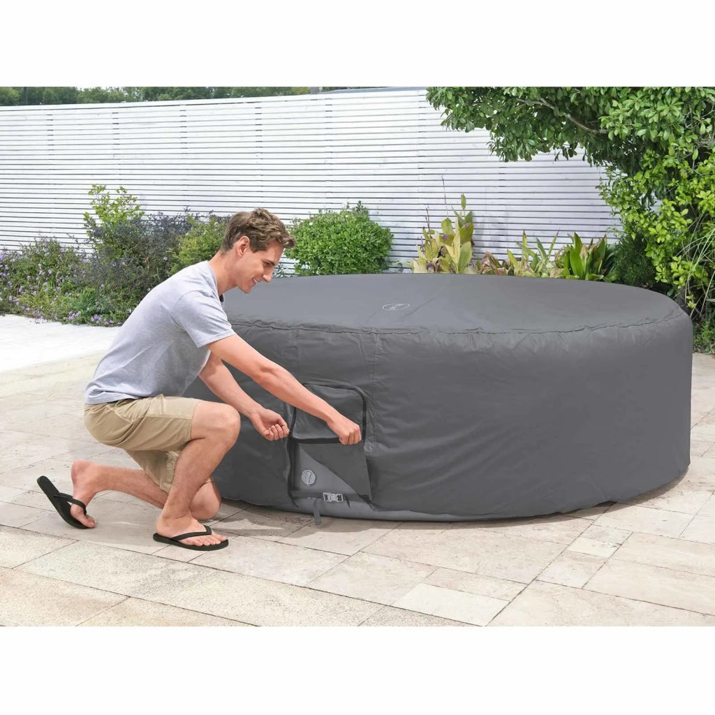 Bestway Copertura Grigio Ø236 x 71 cm PVC e POM 42035737