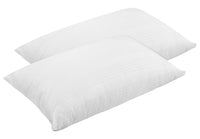 Coppia Federe Copriguanciale 100% Cotone Ideali Anche Per Hotel Strutture Fodere Fasciate Con Zip Salva Cuscino Letto Bianche 50x80 Cm Certificate OekoTex - Bianco - 1 Coppia