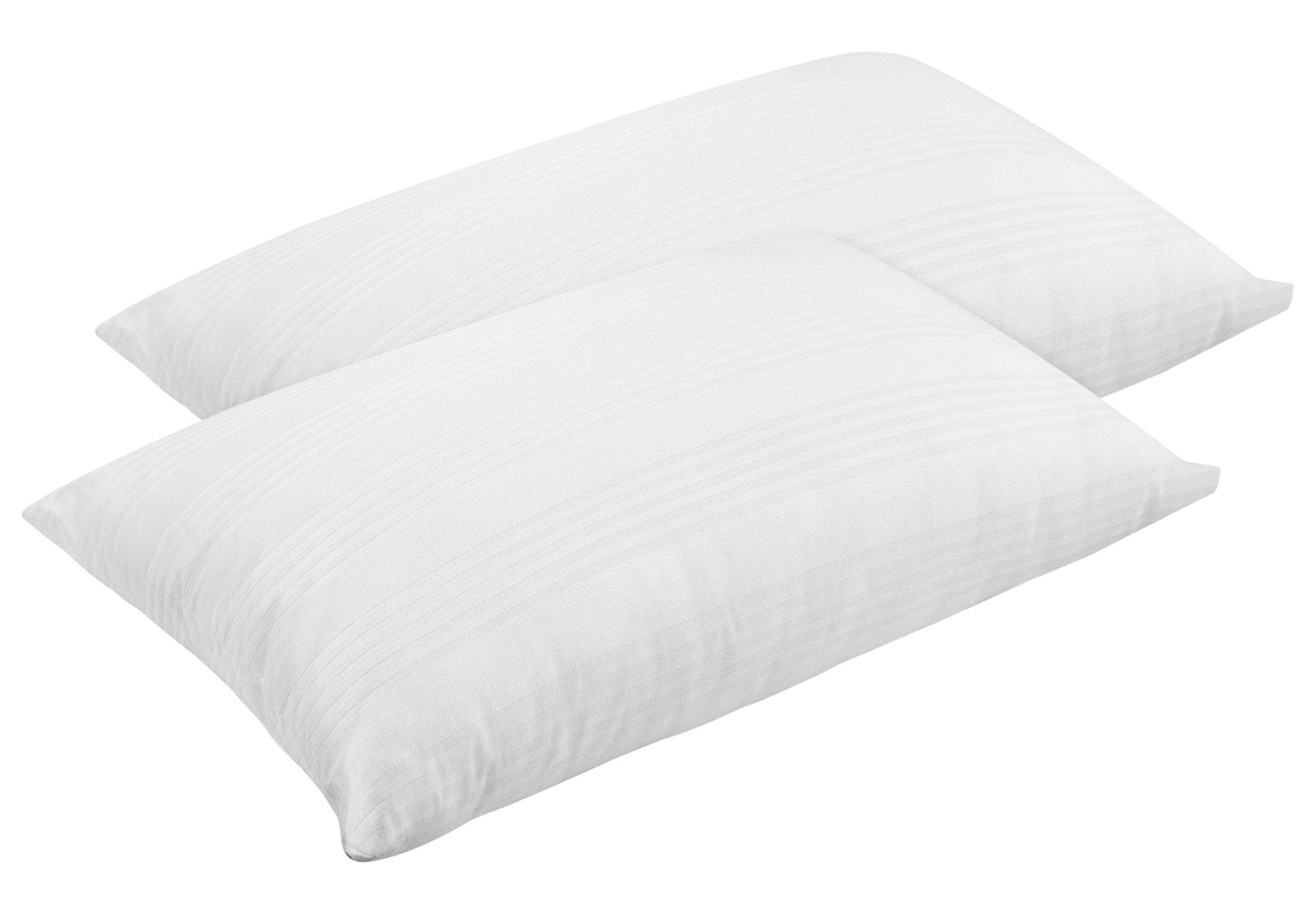 Coppia Federe Copriguanciale 100% Cotone Ideali Anche Per Hotel Strutture Fodere Fasciate Con Zip Salva Cuscino Letto Bianche 50x80 Cm Certificate OekoTex - Bianco - 1 Coppia