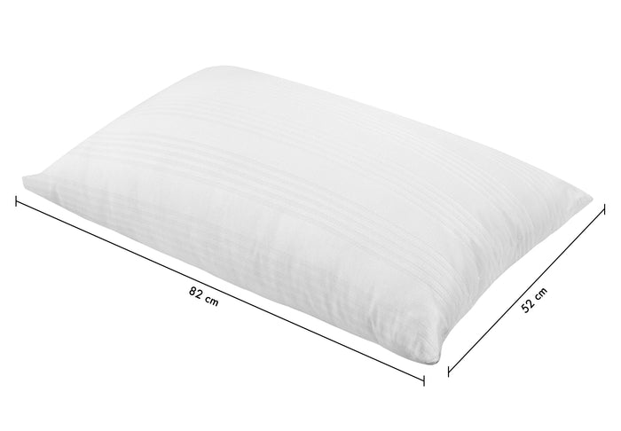 Coppia Federe Copriguanciale 100% Cotone Ideali Anche Per Hotel Strutture Fodere Fasciate Con Zip Salva Cuscino Letto Bianche 50x80 Cm Certificate OekoTex - Bianco - 1 Coppia