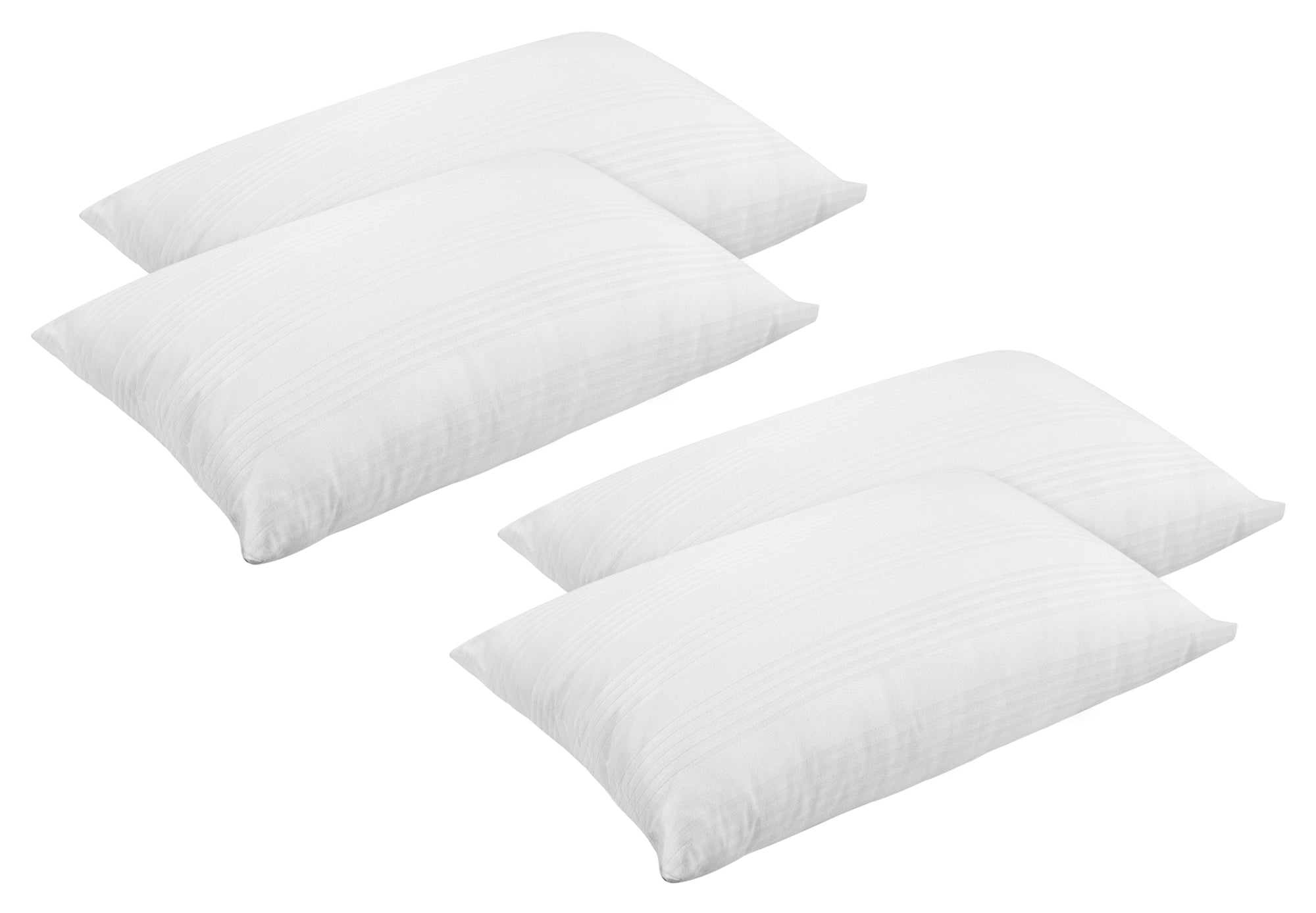 Coppia Federe Copriguanciale 100% Cotone Ideali Anche Per Hotel Strutture Fodere Fasciate Con Zip Salva Cuscino Letto Bianche 50x80 Cm Certificate OekoTex - Bianco - 2 Coppie