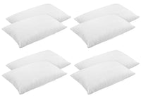 Coppia Federe Copriguanciale 100% Cotone Ideali Anche Per Hotel Strutture Fodere Fasciate Con Zip Salva Cuscino Letto Bianche 50x80 Cm Certificate OekoTex - Bianco - 4 Coppie