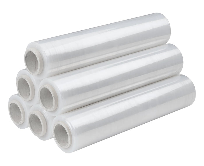 6 Rotoli Pellicola Imballaggio 160 Mt Da 2.2Kg 23 Micron Altezza 50 Cm Prodotto Italiano Estensibile Multiuso Extra Resistente Spedizioni Trasloco Misure e Peso Reali